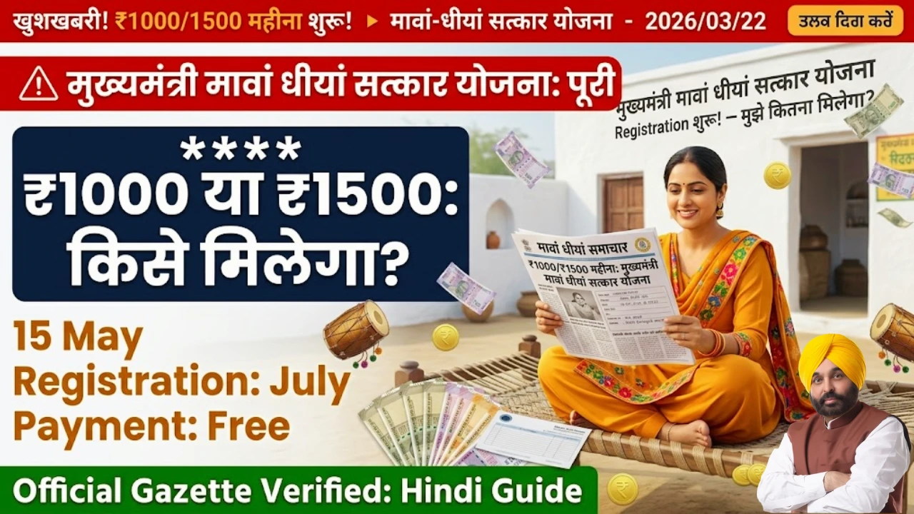Mukh Mantri Mawan Dhiyan Satkar Yojana Apply