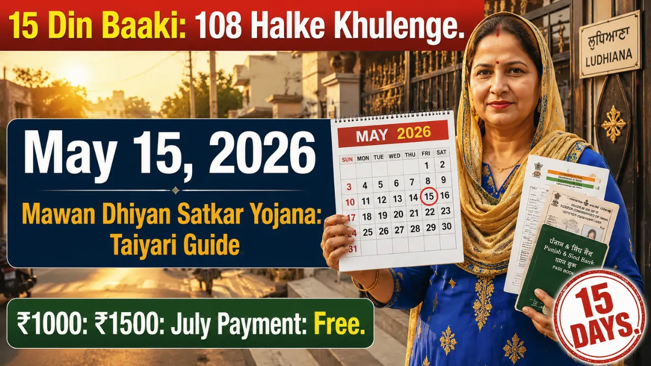 Maavan Dheeyan Scheme Online Apply 2026: मावां धियां सत्कार योजना 15 May कुछ दिन बाकी