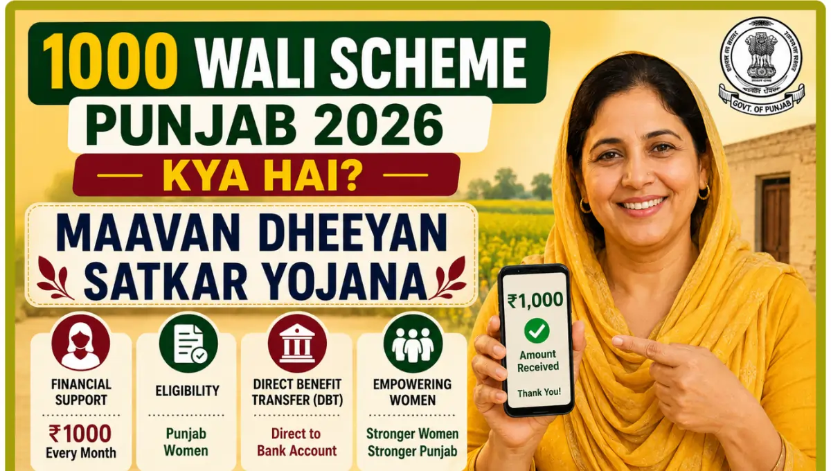 1000 Wali Scheme Punjab 2026 Kya Hai: Maavan Dheeyan Satkar Yojana