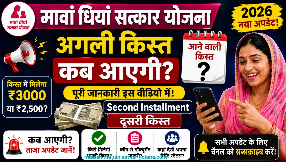 Mawan Dhiyan Satkar Yojana Agli Kist Kab Aayegi Second Installment Date